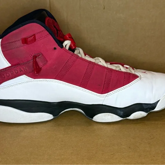Jordan 6 Rings Carmine White Men's - 322992-106 - US Size 12 - Picture 8 of 8